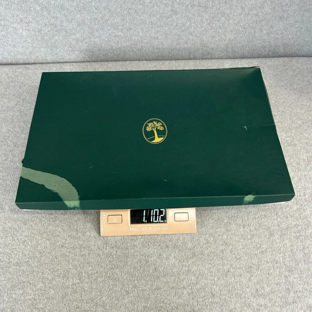 DLN Monogram Levenger Leather Document Envelope Red Legal Size Sleeve Office